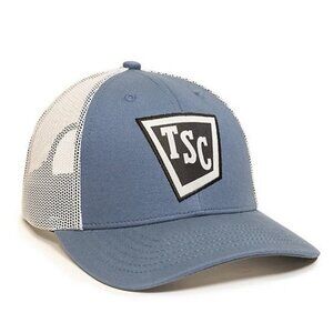 Tractor Supply TSC Snapback Trucker Cap~One Size~Blue White Mesh Back Hat L10 48